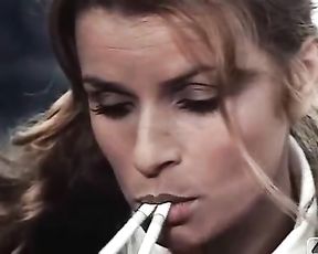 Senta Berger hot and smoking skills