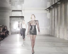 Anja Rubik See Through - SAINT LAURENT - SS17 COLLECTION (2016)