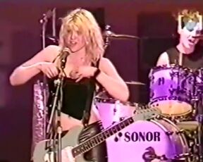 Courtney Love Showing Her Tits During A Broadcast Of The Big Day Out Festival