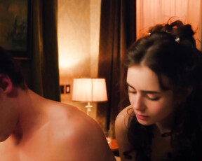 Lily Collins hot - Love, Rosie (2014) funny sex in mainstream cinema