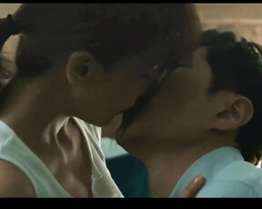 Asian teen makes it with man in sex scene from Korean film and finally gets creampied real sex in mainstream european cinema