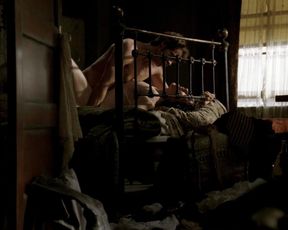 Molly Parker nude – Deadwood s02e01 (2005)